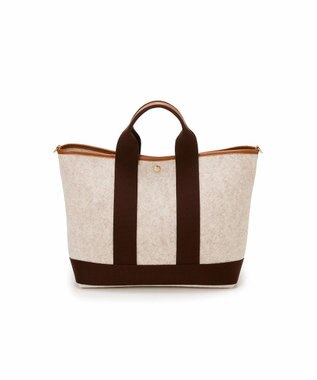 TOPKAPI 【Breath TOPKAPI】イタリアンフェルト ショルダー付 A4 トートバッグ L ベージュ