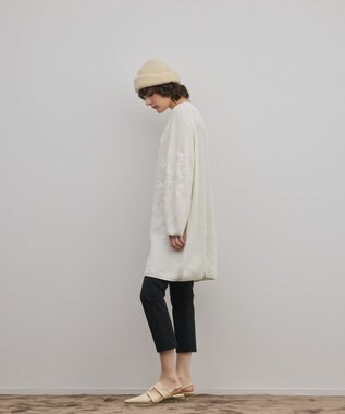 GRACE CONTINENTAL エンブロイダリーニットワンピース ホワイト
