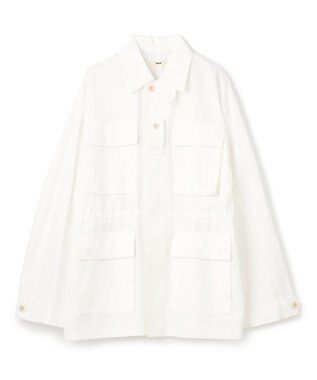 NAVE 【ReNAVE・セットアップ可/洗える】コットンリネンカルゼ ジャケット ホワイト系