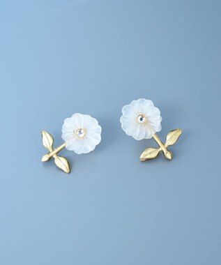 monshiro ダリアプチピアス ホワイト