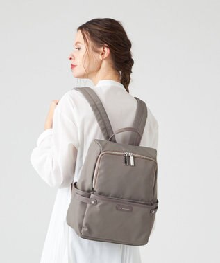 LA BAGAGERIE 【撥水ナイロン】ベーシックリュック グレージュ