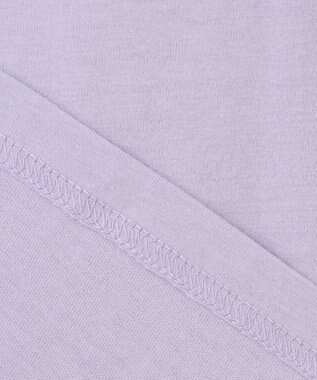 ANY KIDS 刺繍 オン・オフショルダー Tシャツ ラベンダー