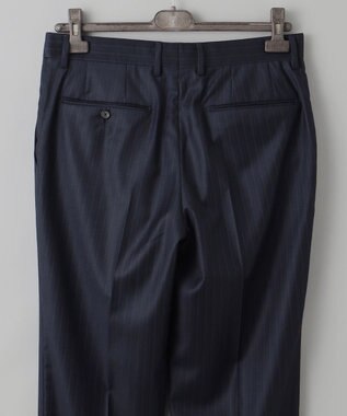 GOTAIRIKU シワになりにくい【御幸毛織/みゆきけおり】Superio160 スーツ_ネイビーストライプ ネイビー系1