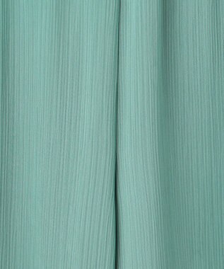 ICB 【接触冷感・洗える】サテンヨウリュウ ワイドストレートパンツ セラドン系