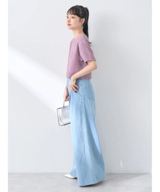 earth music&ecology ホイップ風ジャガードプルオーバー Pink