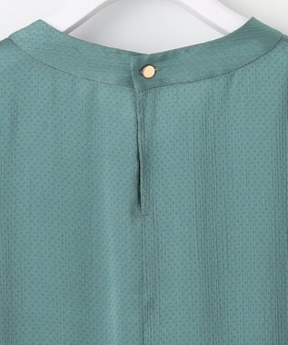 ANY SIS 【洗える】メタルパーツボウタイ ブラウス 長袖 スモーキーグリーン