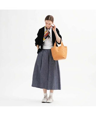 genten クオイオ　トートバッグ中 ヌメベージュ