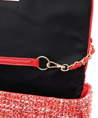 23区 GIOLICA ツイード ショルダーバッグ レッド系