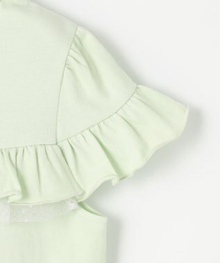 組曲 KIDS 【UVケア】【110-140㎝】フレアラッフル Tシャツ メロン