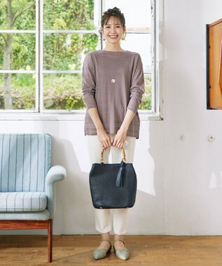 Tiaclasse 【安田美沙子さん着用・日本製】プレートリングネックレス シルバー×ゴールド