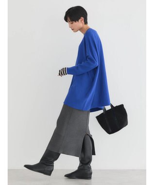 AMERICAN HOLIC バイパチポンチョライクＢＩＧニットチュニック Blue