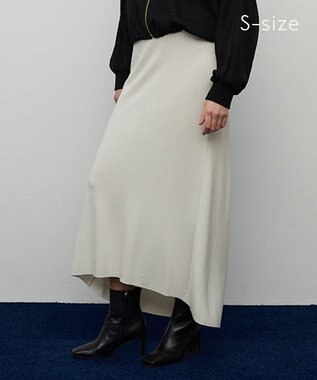 BEIGE， 【S-size】VALOIS / ニットスカート Ecru