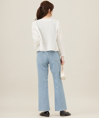 ANY SIS L リボンヤーンシアーツイード ジャケット オフ