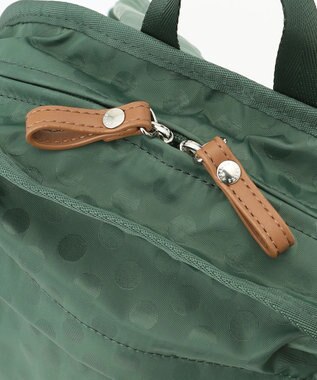 Y'SACCS 撥水ナイロンテープデザインスクエアバックパック ダークグリーン