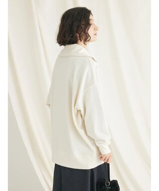 CRAFT STANDARD BOUTIQUE 　裏毛セーラーカラーＺＩＰプルオーバー Ivory