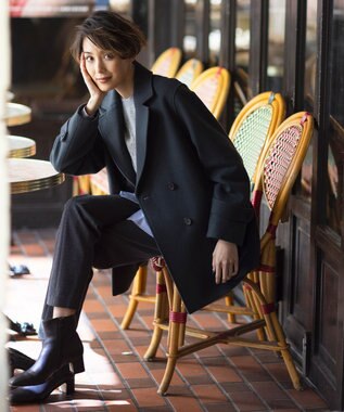 J.PRESS LADIES 【洗える】DUALWARMベアポンチ パンツ グレー系