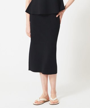 BEIGE， HOLLY / Iラインスカート Black