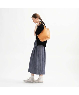 genten クオイオ　トートバッグ中 ヌメベージュ