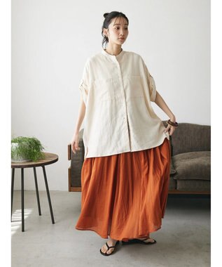 CRAFT STANDARD BOUTIQUE 【キナリノ別注】リネンレーヨンWポケットシャツ Ivory