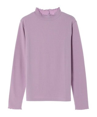 earth music&ecology テレコリブメローハイネックインナー Lilac