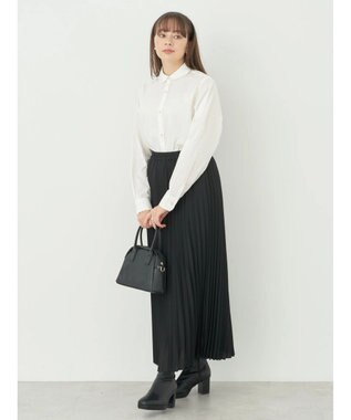 earth music&ecology すきな丈プリーツスカート Black