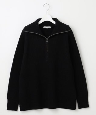 23区 S 【SLOW/一部店舗限定】ニットトータル ハーフジップ ニット ブラック系