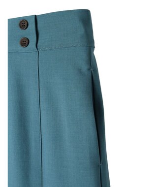 Green Parks 接触冷感　きれいシルエットＩラインスカート Blue