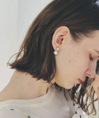 YECCA VECCA パヴェボールパールピアス