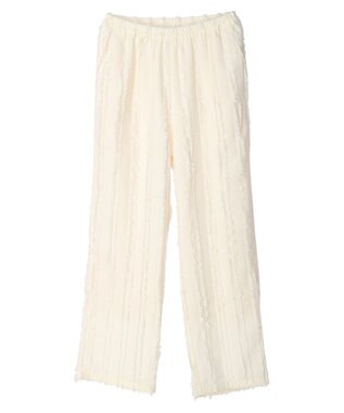 Green Parks ・ＳＵＧＡＲ　ＳＰＯＯＮ　フリンジジャカードパンツ Ivory