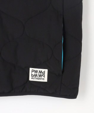 PW CIRCULUS 【撥水加工 / ストレッチ】【MEN】キルティング中綿インナーベスト ゴルフ ブラック系
