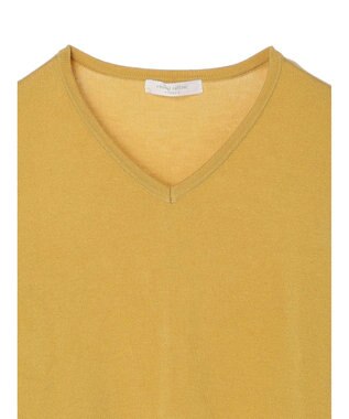 Green Parks アルガンオイル配合　Ｖネックプルオーバー Yellow
