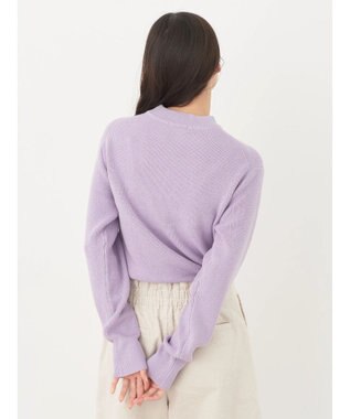 earth music&ecology アンチピリングハイネックプルオーバー Lavender