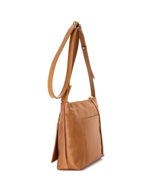 IBIZA コモド　オペラナイロン/牛革　ショルダーバッグ 普通茶