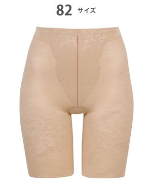 WACOAL ガードル ロング丈 【EverChic】 綿混メッシュ生地(本体) 通気性(本体) ほどよくおなか押さえ フリーカッティング仕様(裾) レディース GRC430 /ワコール