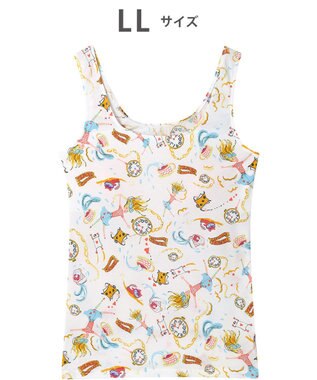 tsumori chisato SLEEP ツモリチサト インナー 綿混ベア天竺素材(身生地) パッド付き ノースリーブ タンクトップ レディース UCX565/ワコール