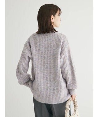 Green Parks フェアリーＭｉｘケーブルニットプルオーバー Purple