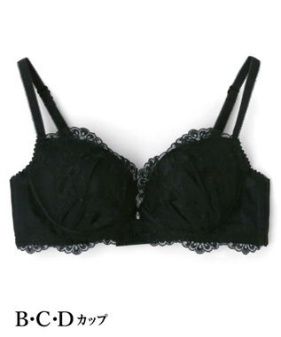 San-ai Resort（三愛水着楽園） エレガントコレクション【2503】単品ブラBCDカップ 【背中すっきり】 ブラック
