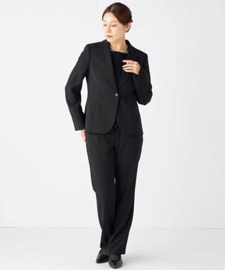 自由区 FORMAL 【ゆったりサイズも】テーラードジャケット ブラック系