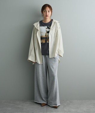 CRAFT STANDARD BOUTIQUE フーディーオーバーサイズシャツ Light Beige
