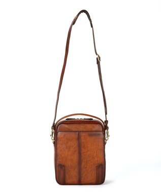 ACE BAGS & LUGGAGE LO HOMME PRESSE アルカイック 本革 日本製 ショルダーバッグ 縦型 71864 ロ・オム・プレッセ ブラウン