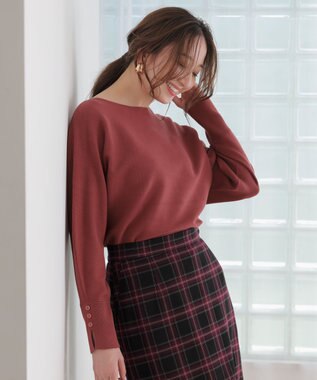 ANY SIS CICA加工 ビューティドルマン ニット アッシュローズ