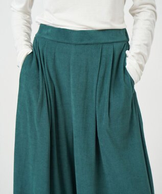 ATON MICRO COTTON PILE | ワイドイージー パンツ GREEN