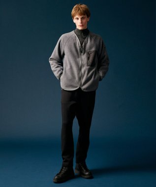 JOSEPH ABBOUD MOUNTAIN 【軽量】ライトフリースカーディガン グレー系