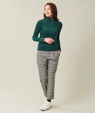 23区GOLF カラー豊富！【WOMEN】【吸湿発熱】グランサーモ モックネック カットソー ダークグリーン系