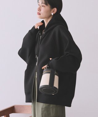 AMERICAN HOLIC ダンボールポンチZIPパーカー Black