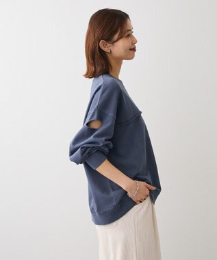 Green Parks ・ＤＯＵＢＬＥ　ＦＬＡＧＳ　カットオフピグメントスウェ Navy