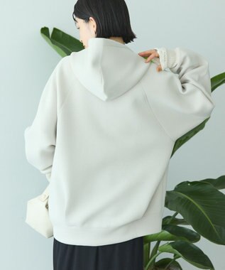 AMERICAN HOLIC ダンボールポンチZIPパーカー Gray Beige