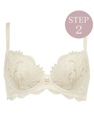 BRADELIS New York 【BRADELIS New York/ 育乳補整ブラ・STEP2 寄せる】ローズステップ2ブラ26S1 補正下着 しっかり谷間を作るブラ