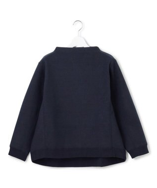J.PRESS YORK STREET 【WOMEN】NEEDLE JERSEY ボトルネックプルオーバー ネイビー系