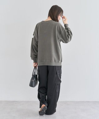 Green Parks ・ＤＯＵＢＬＥ　ＦＬＡＧＳ　カットオフピグメントスウェ Charcoal Gray